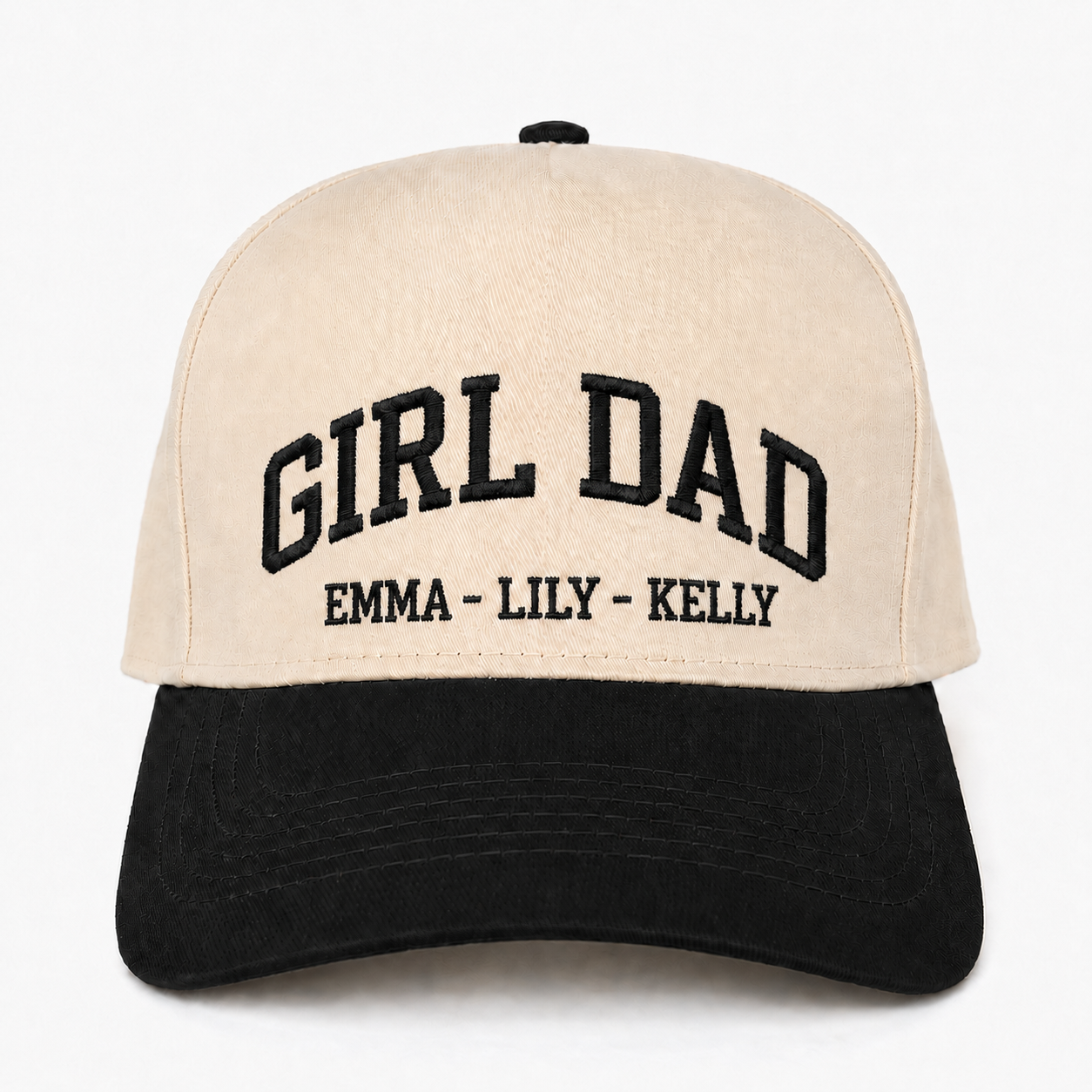 Custom Embroidered Girl Dad Snapback Hat – Personalized Dad Gift Cap