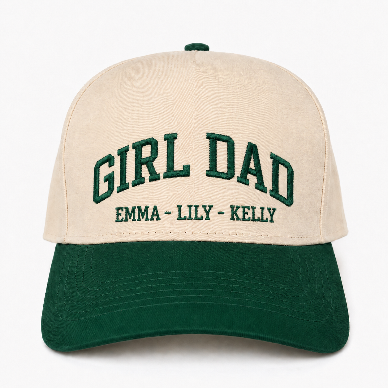 Custom Embroidered Girl Dad Snapback Hat – Personalized Dad Gift Cap