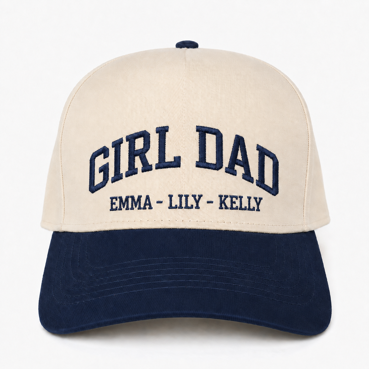 Custom Embroidered Girl Dad Snapback Hat – Personalized Dad Gift Cap