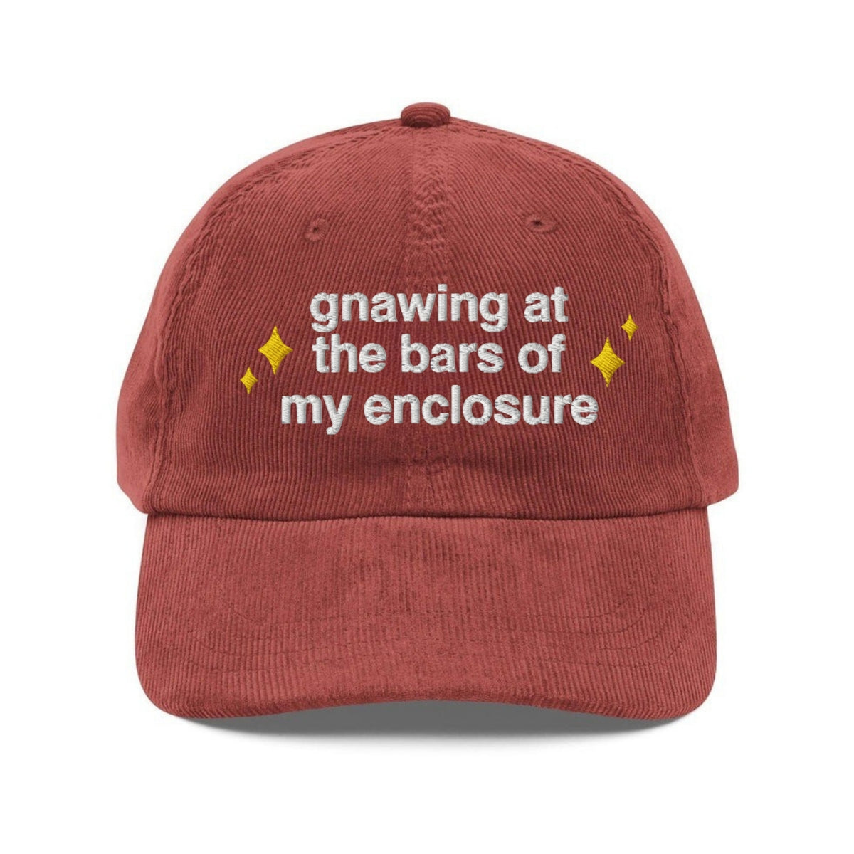 Custom Embroidered Gnawing at The Bars Hat
