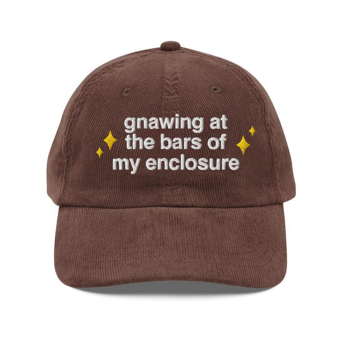 Custom Embroidered Gnawing at The Bars Hat
