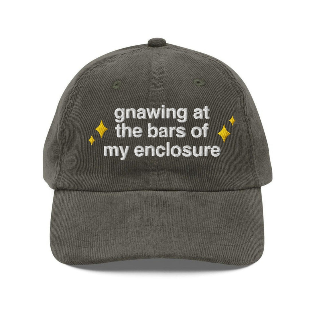 Custom Embroidered Gnawing at The Bars Hat