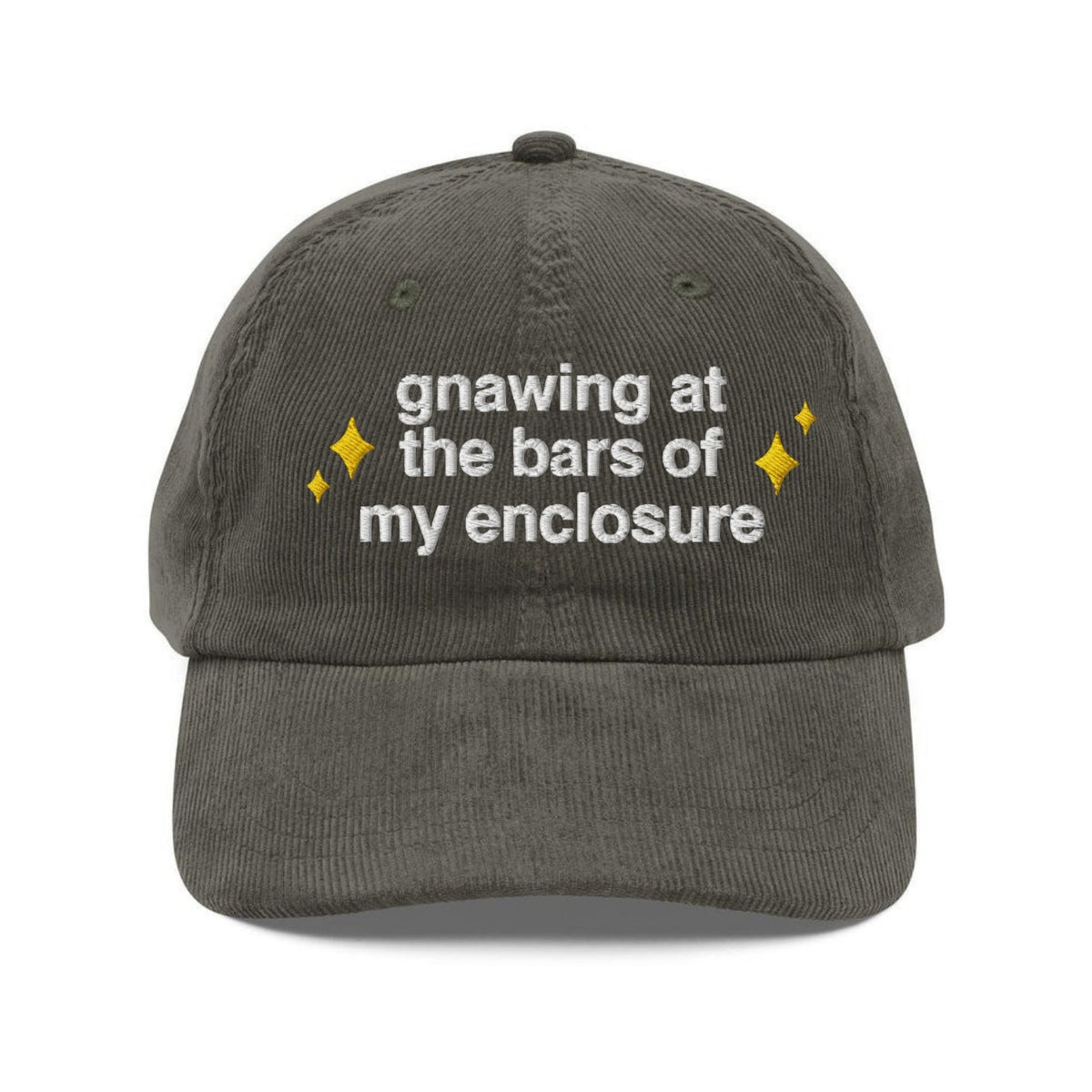 Custom Embroidered Gnawing at The Bars Hat