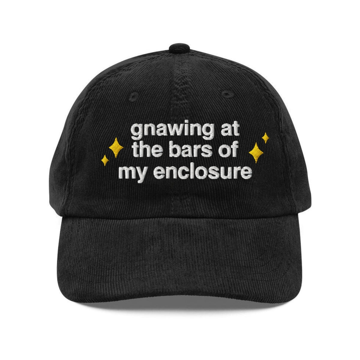 Custom Embroidered Gnawing at The Bars Hat