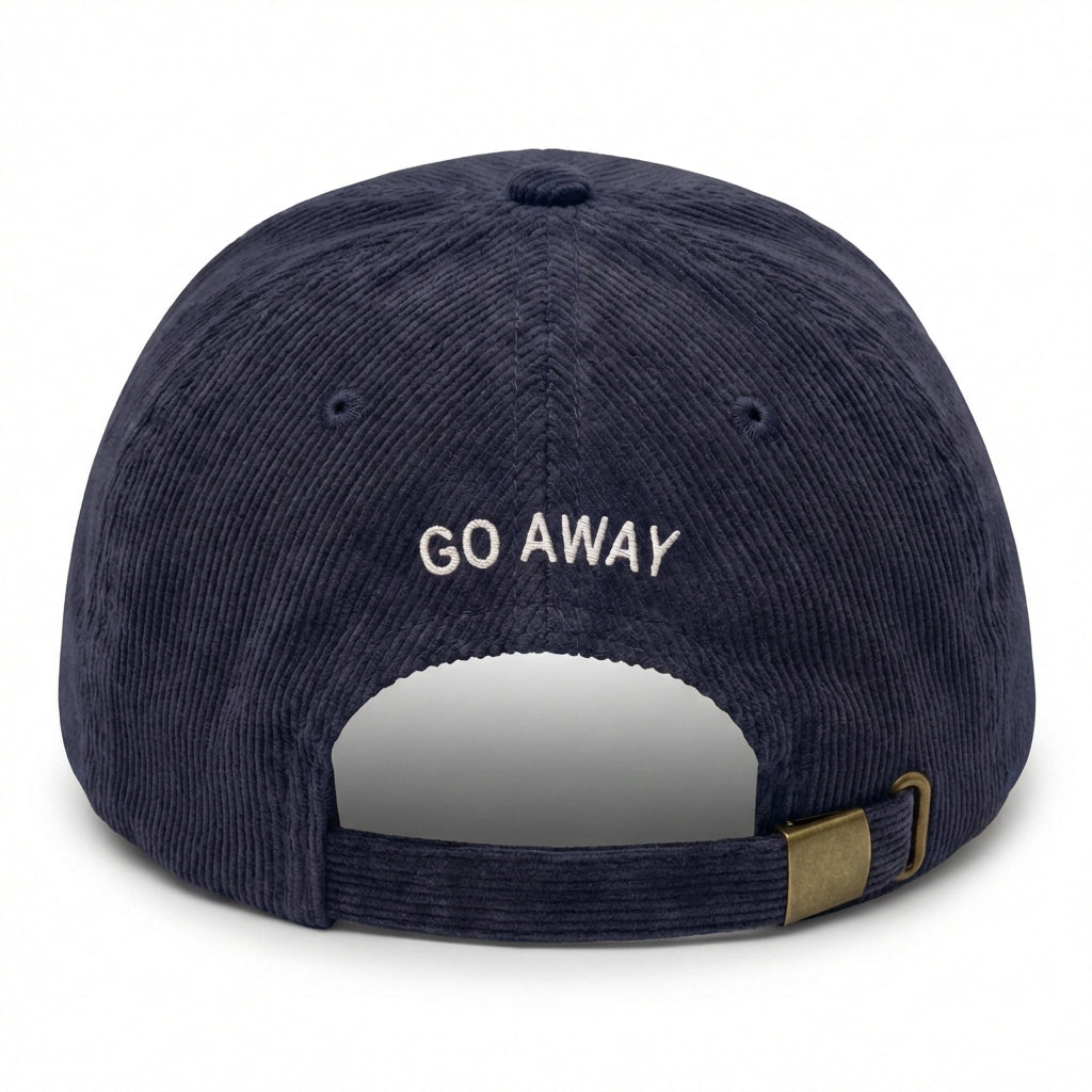 Custom Embroidered Go Away Hat - Funny Introvert Anti-Social Cap