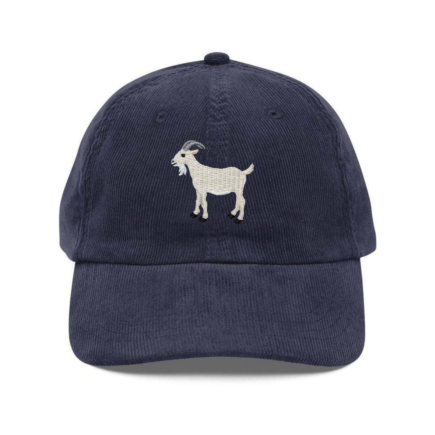 Custom Embroidered Goat White Hat – GatorHats