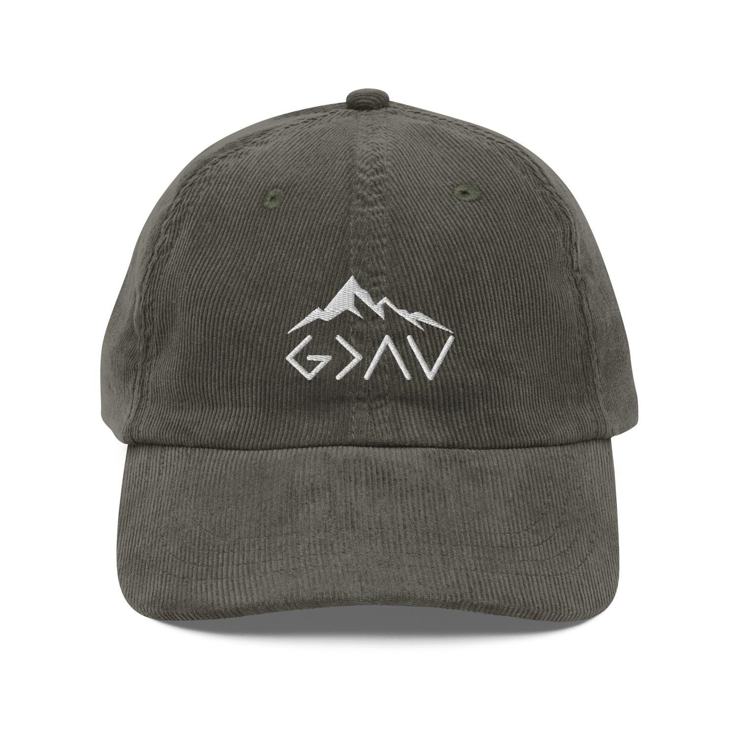 Custom Embroidered God is Greater Than The Highs and Lows Distressed Hat