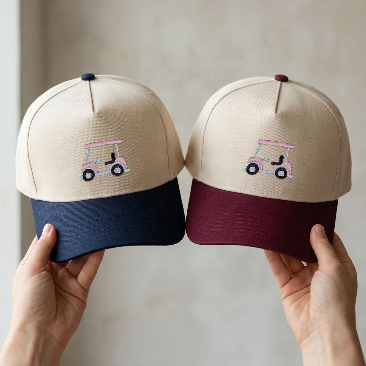 Custom Embroidered Golf Cart Snapback Hat