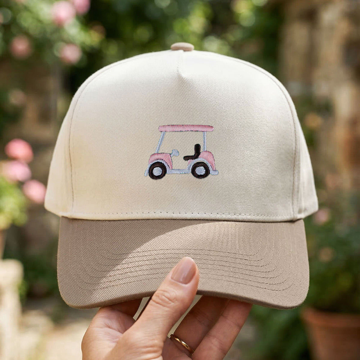 Custom Embroidered Golf Cart Snapback Hat