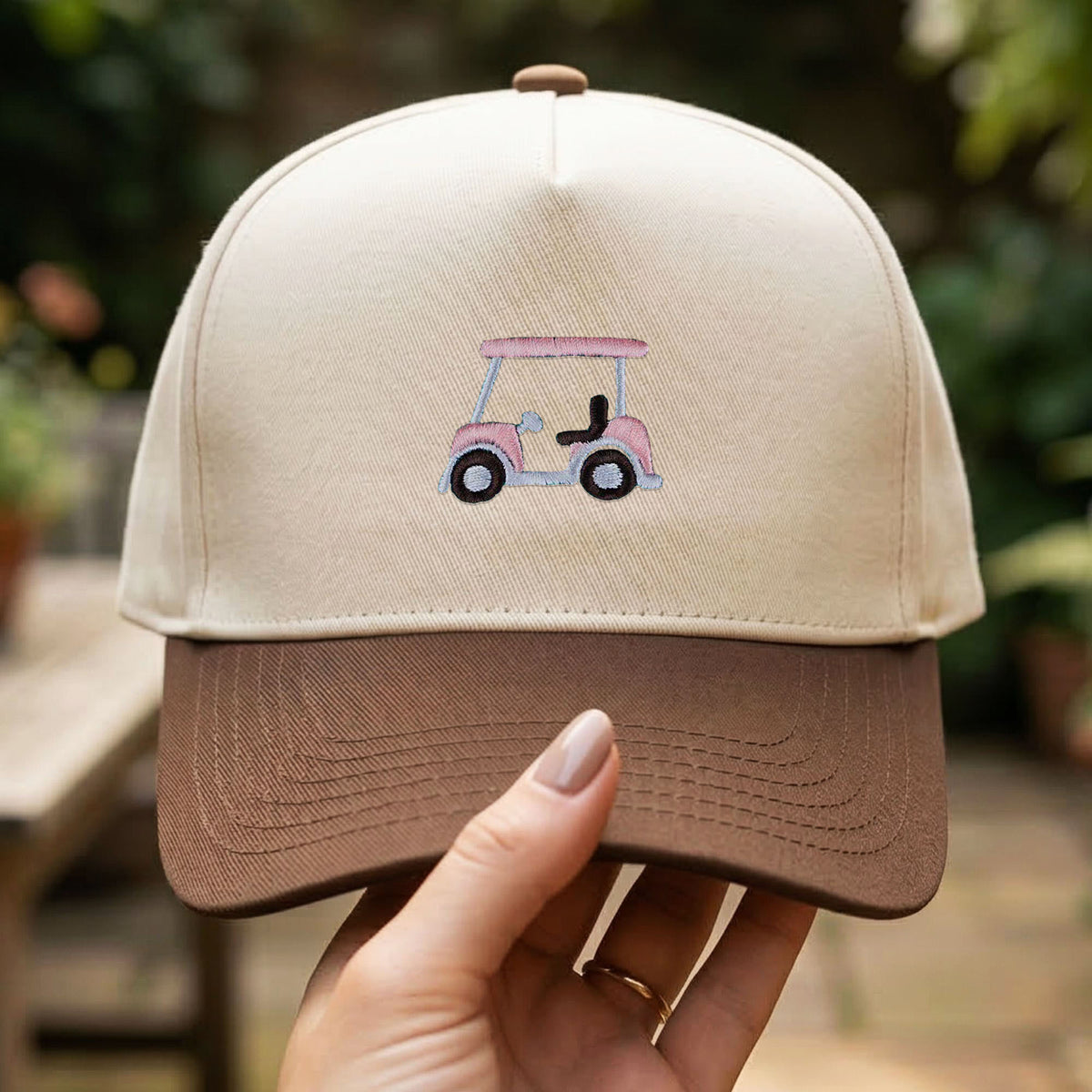 Custom Embroidered Golf Cart Snapback Hat