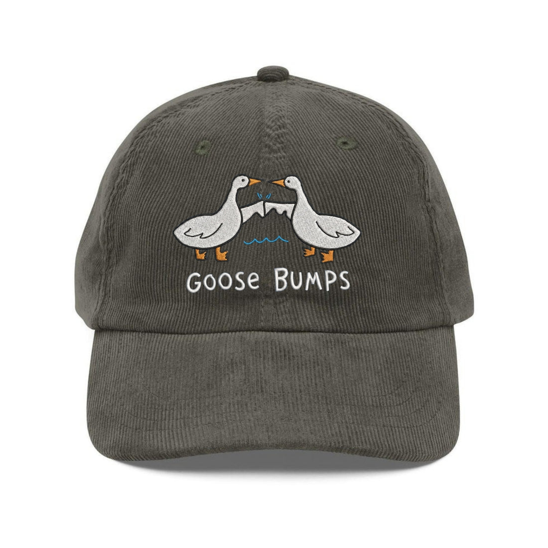 Custom Embroidered Goose Bumps Hat - Funny Goose Animal Vintage Cap