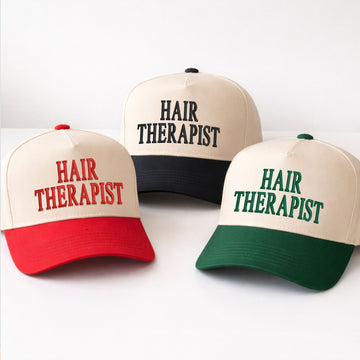 Custom Embroidered HAIR THERAPIST Snapback Hat