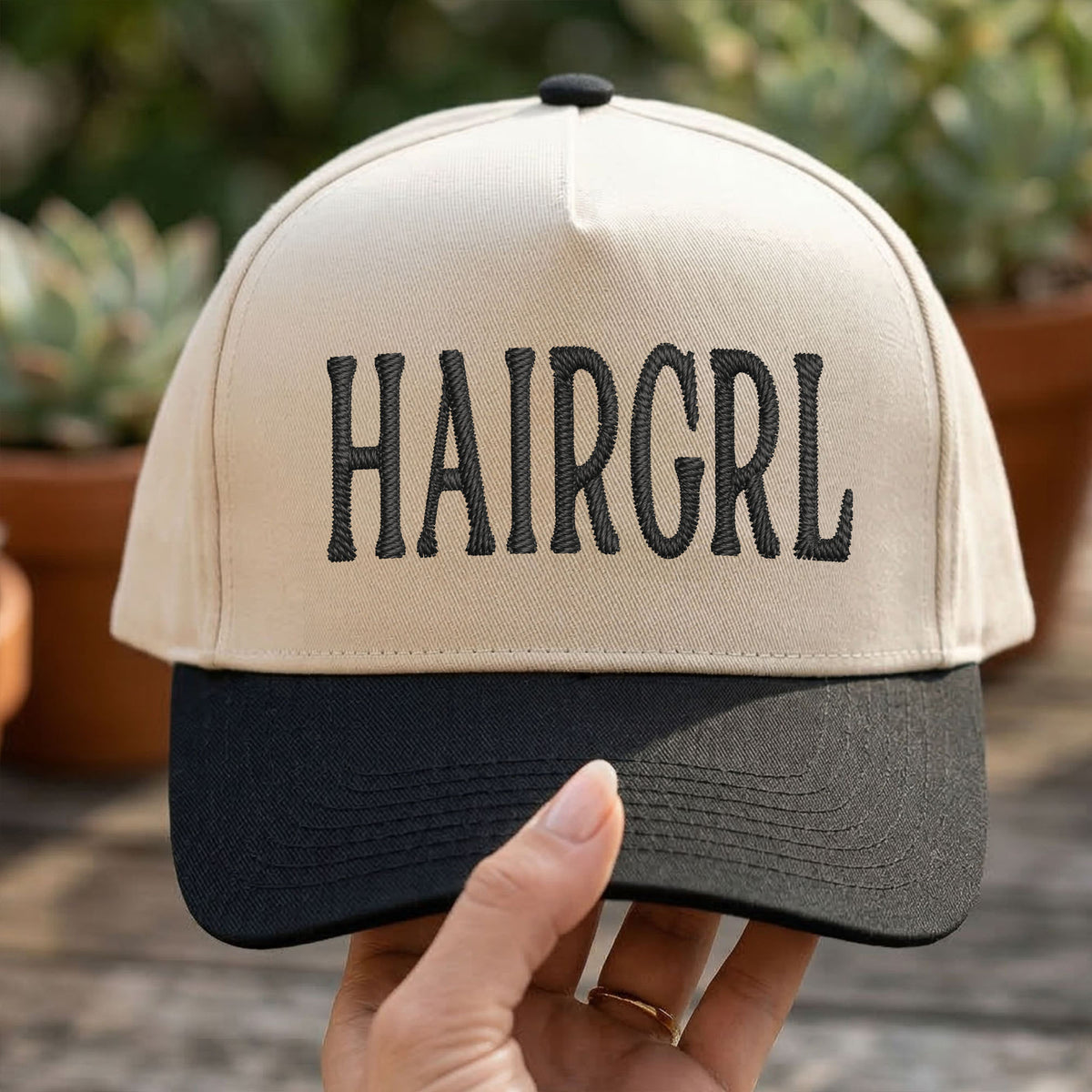 Custom Embroidered Hairgrl Snapback Hat