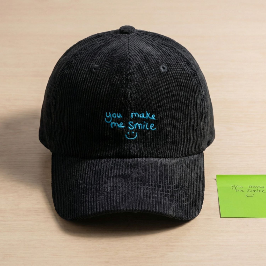Custom Embroidered Handwriting Hat - Personalized Message Gift Cap