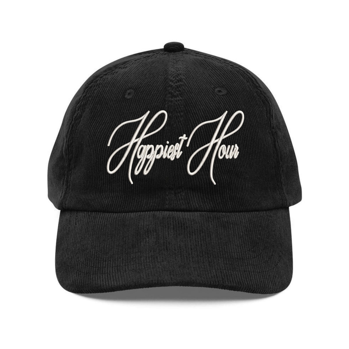 Custom Embroidered Happiest Hour Hat - Weekend Drinking Summer Cap