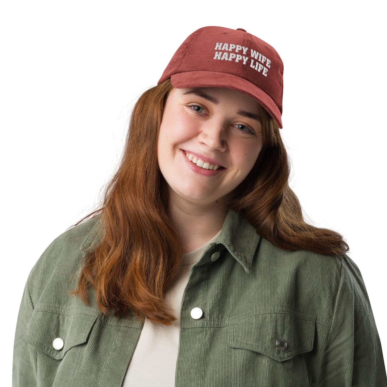 Custom Embroidered Happy Wife Happy Life Hat