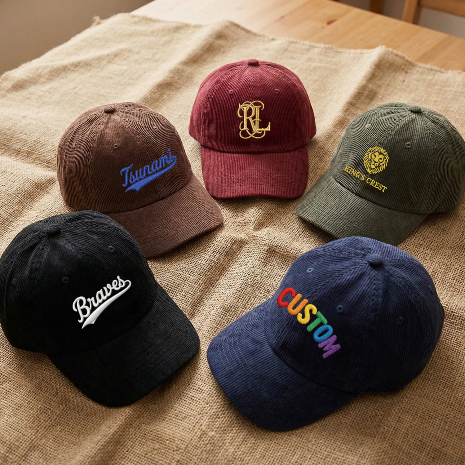 Custom Text Embroidered Hat - Personalized Saying Vintage Dad Cap