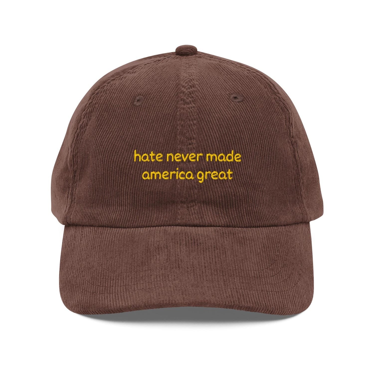 Custom Embroidered Hate Never Made America Great Hat