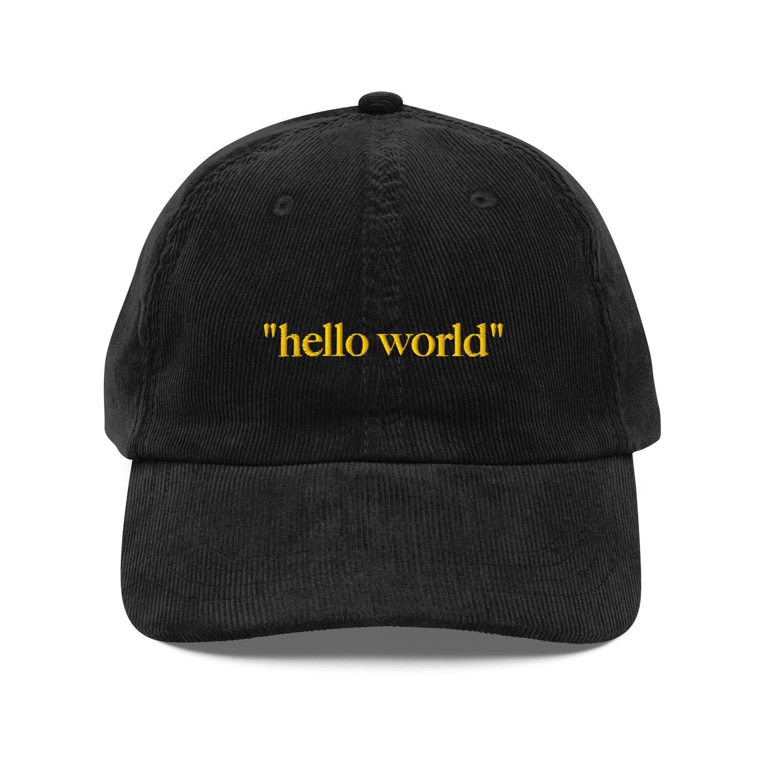 Custom Embroidered Hello World Hat
