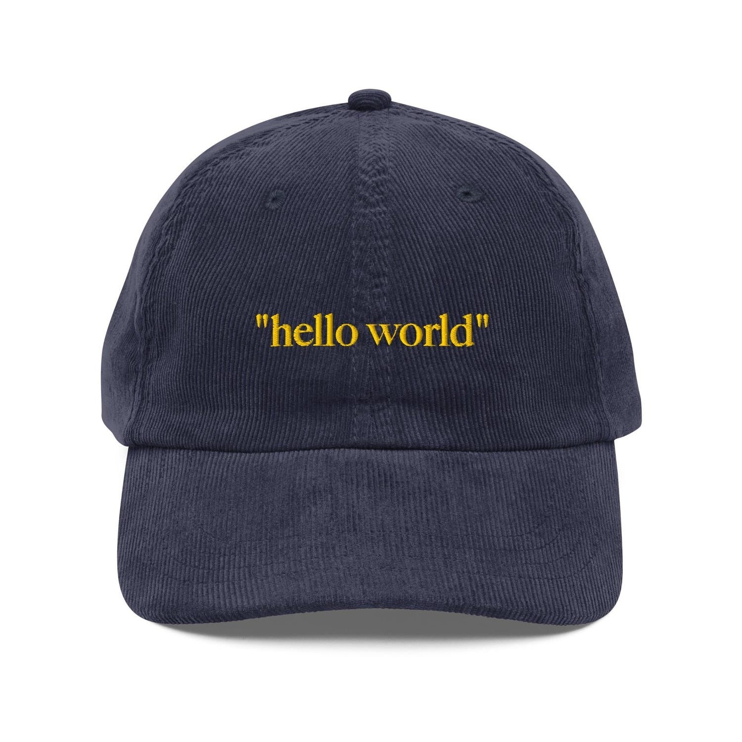 Custom Embroidered Hello World Hat
