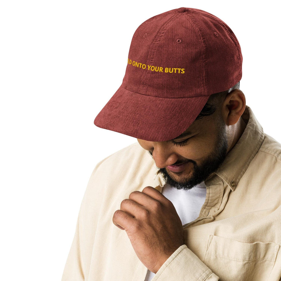 Custom Embroidered Hold On to Your Butts Jurassic Park Hat