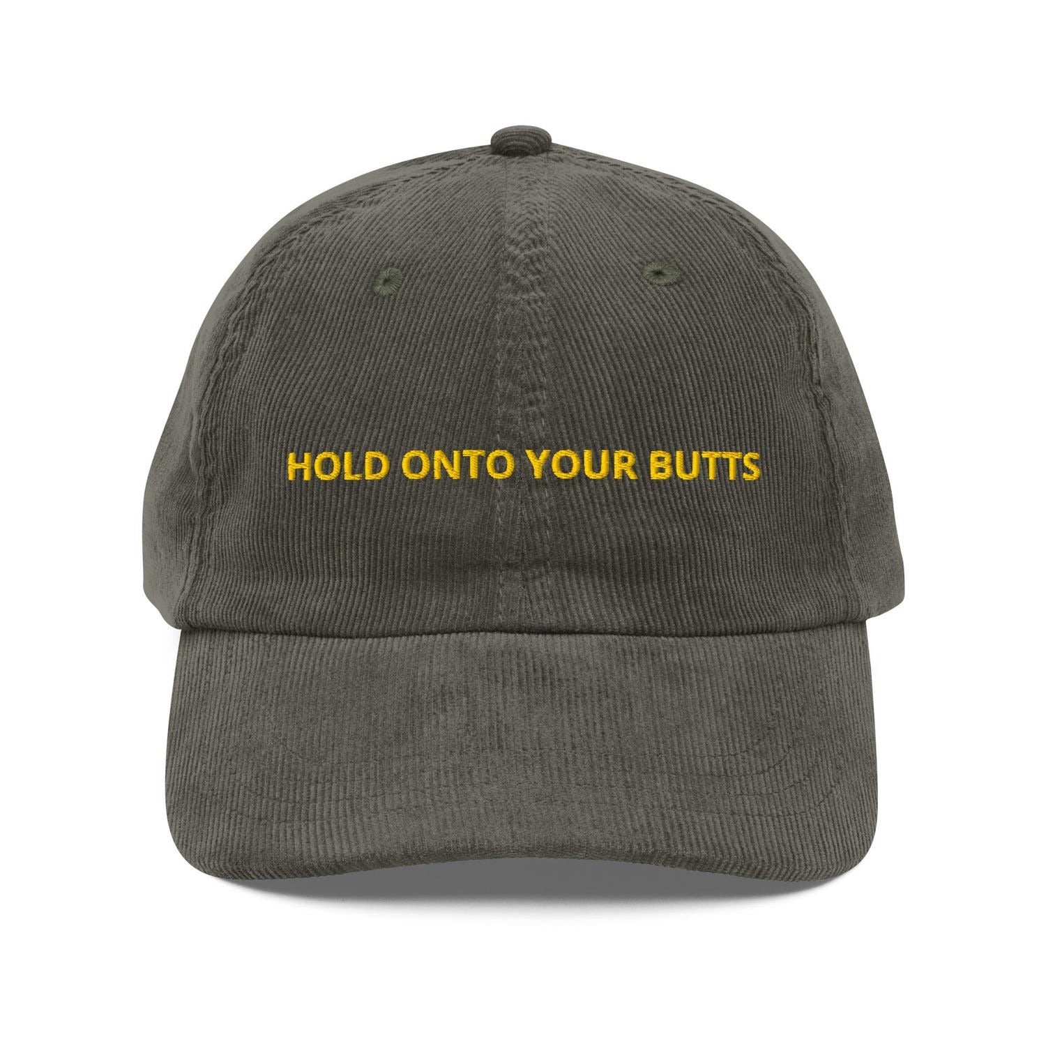 Custom Embroidered Hold On to Your Butts Jurassic Park Hat