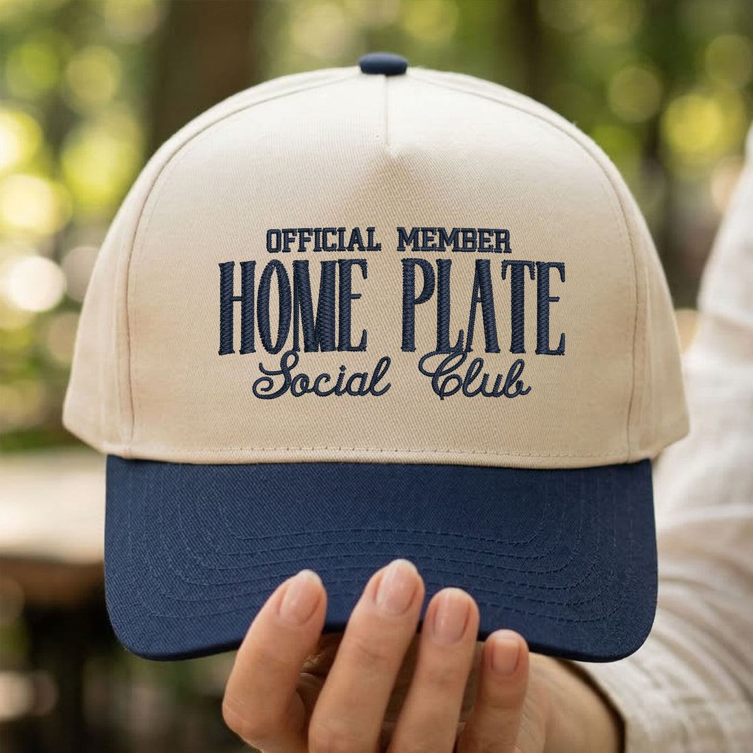 Custom Embroidered Home Plate Social Club Snapback Hat