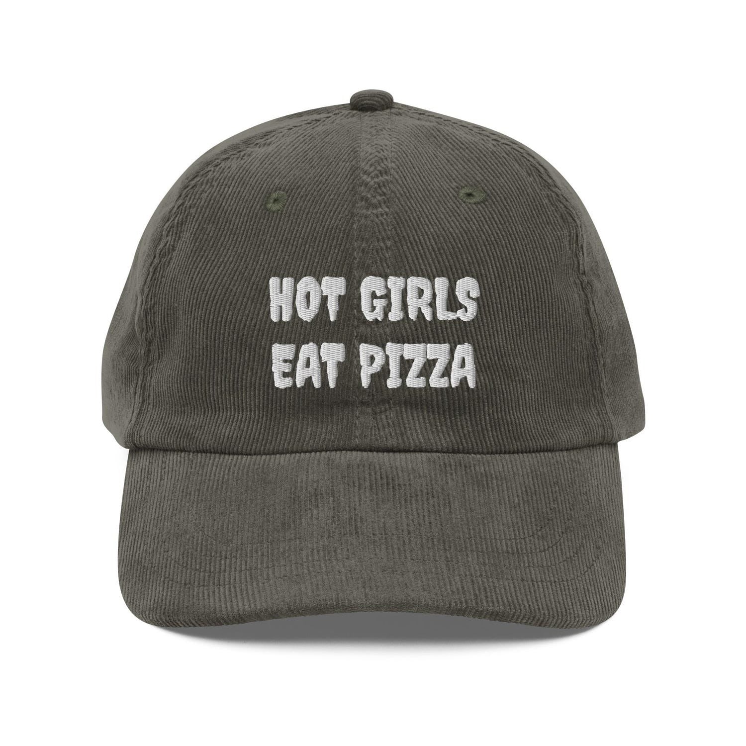 Custom Embroidered Hot Girls Eat Pizza Hat