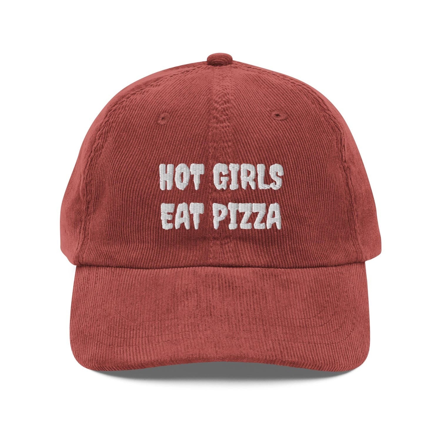 Custom Embroidered Hot Girls Eat Pizza Hat