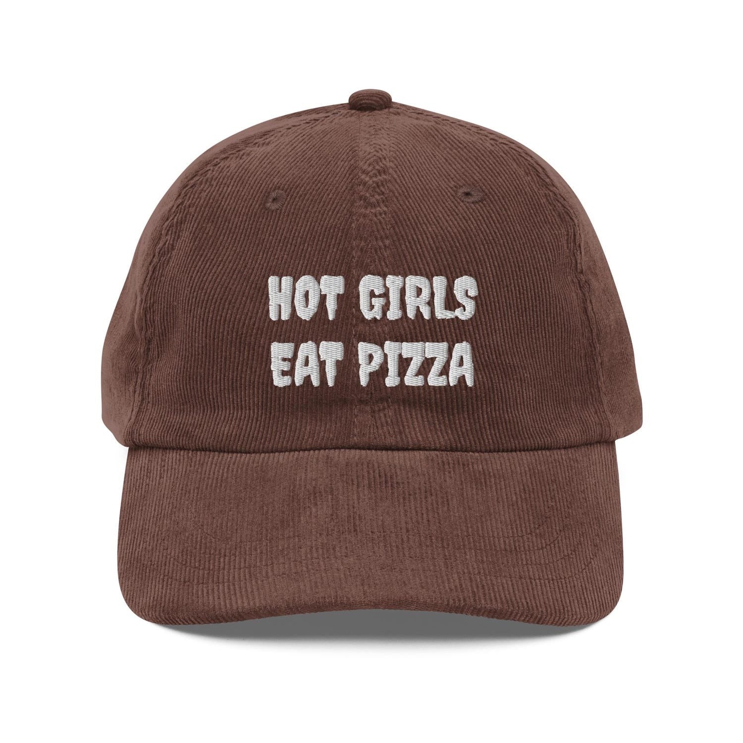Custom Embroidered Hot Girls Eat Pizza Hat