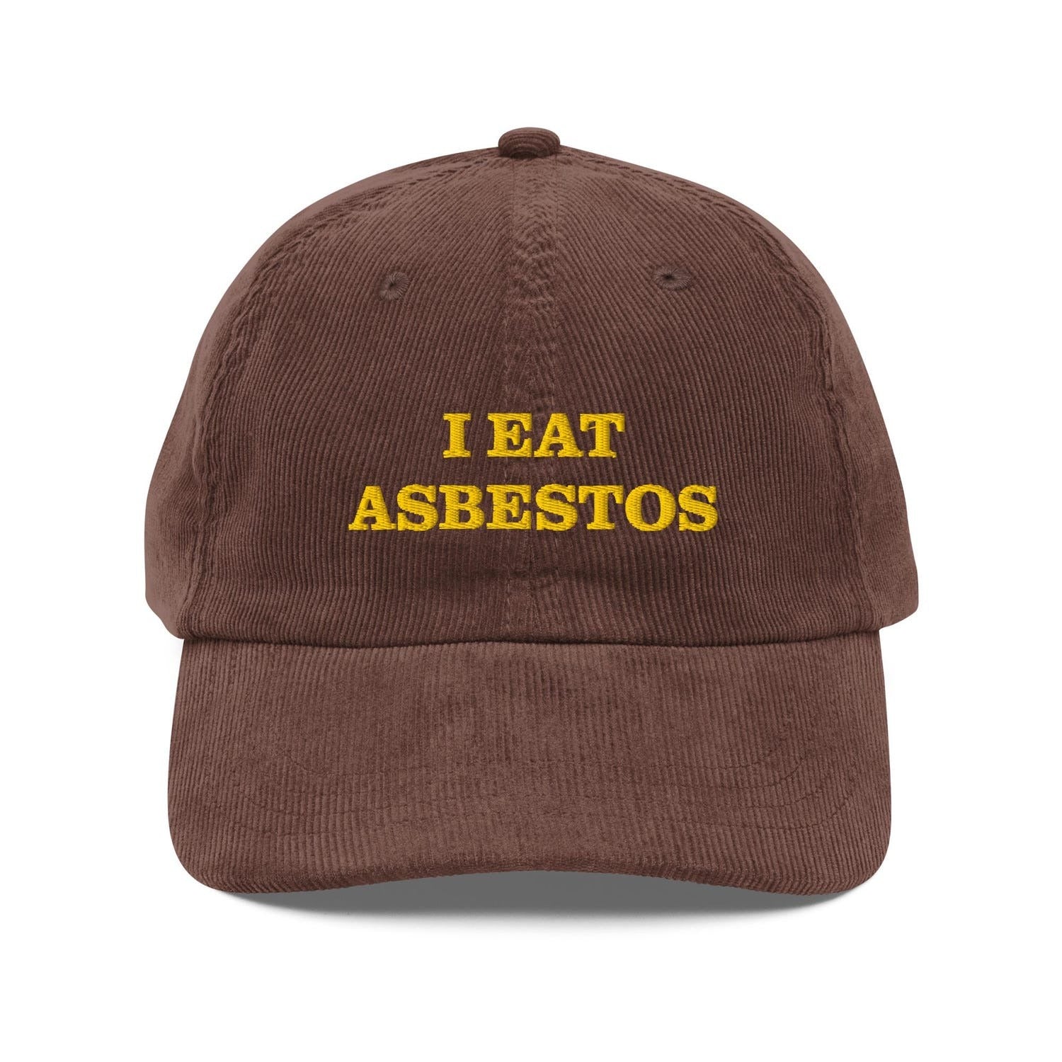 Custom Embroidered I Eat Asbestos Hat