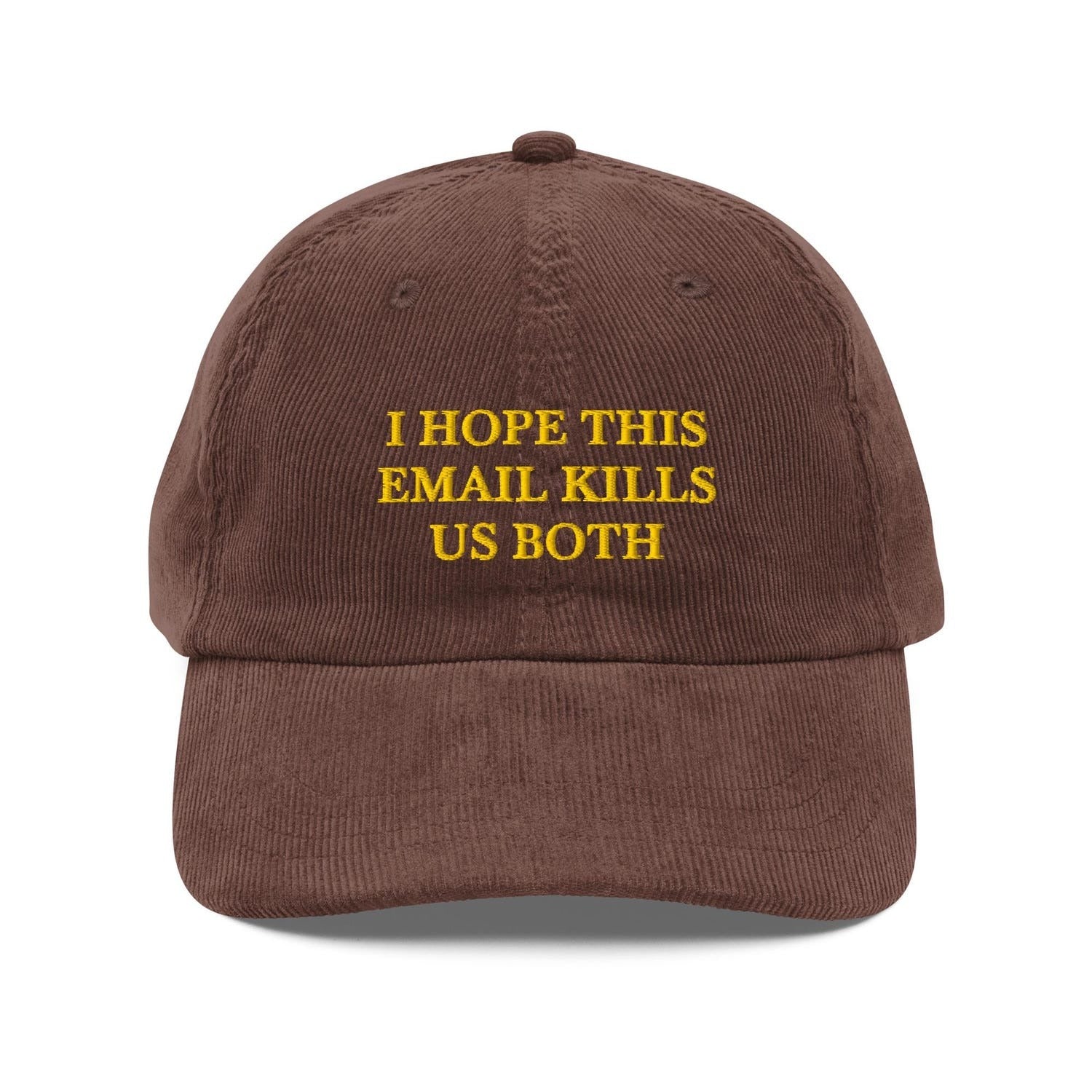 Custom Embroidered I Hope This Email Kills Us Both Hat