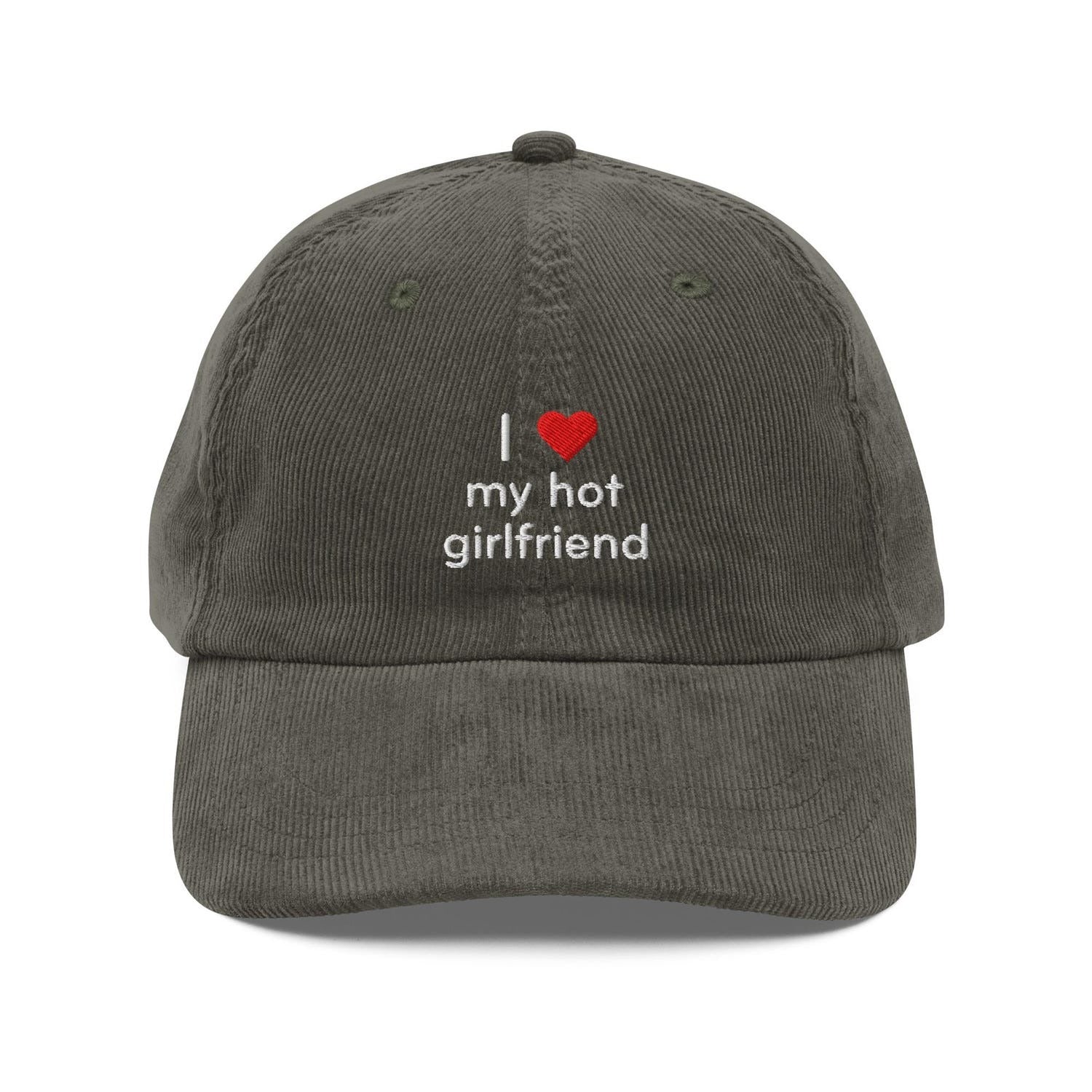 Custom Embroidered I Love My Hot Girlfriend Hat