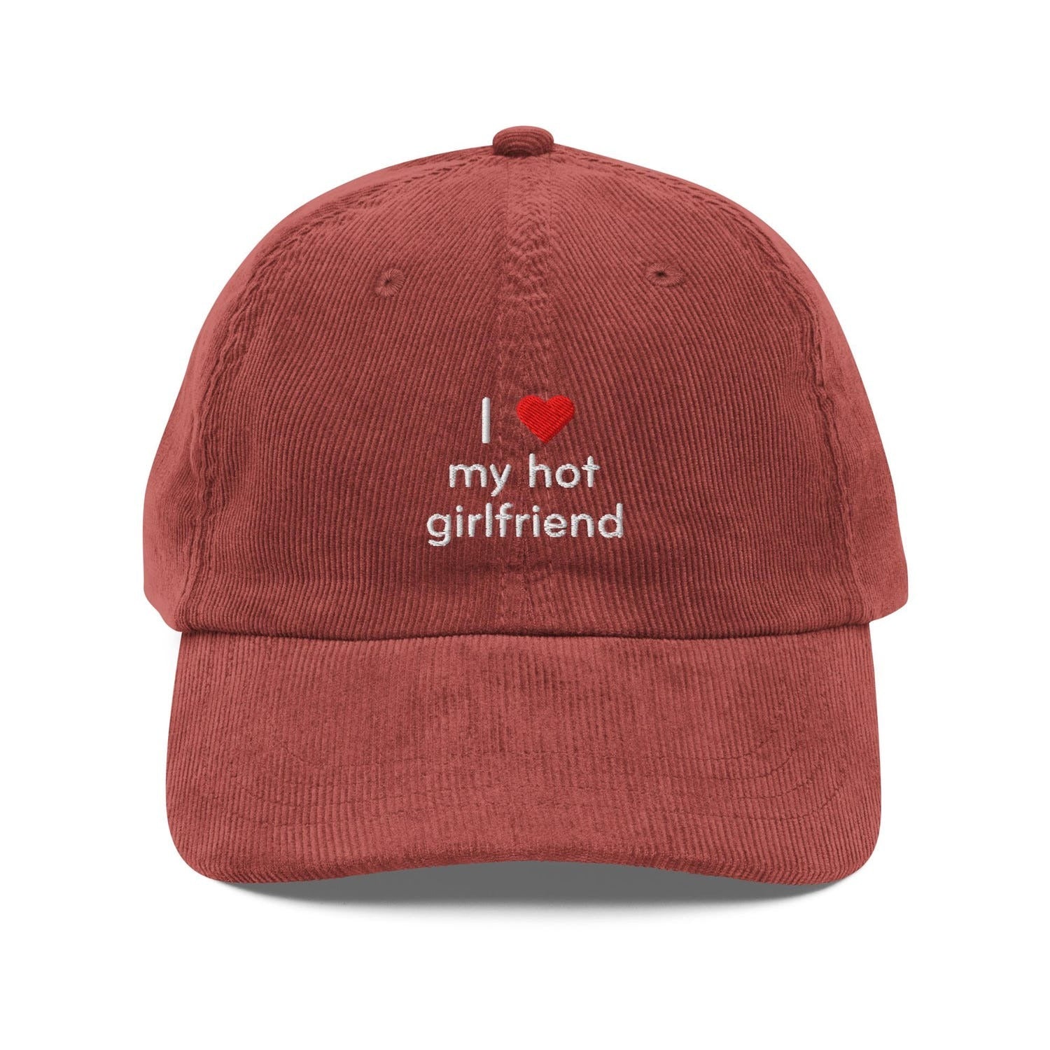 Custom Embroidered I Love My Hot Girlfriend Hat