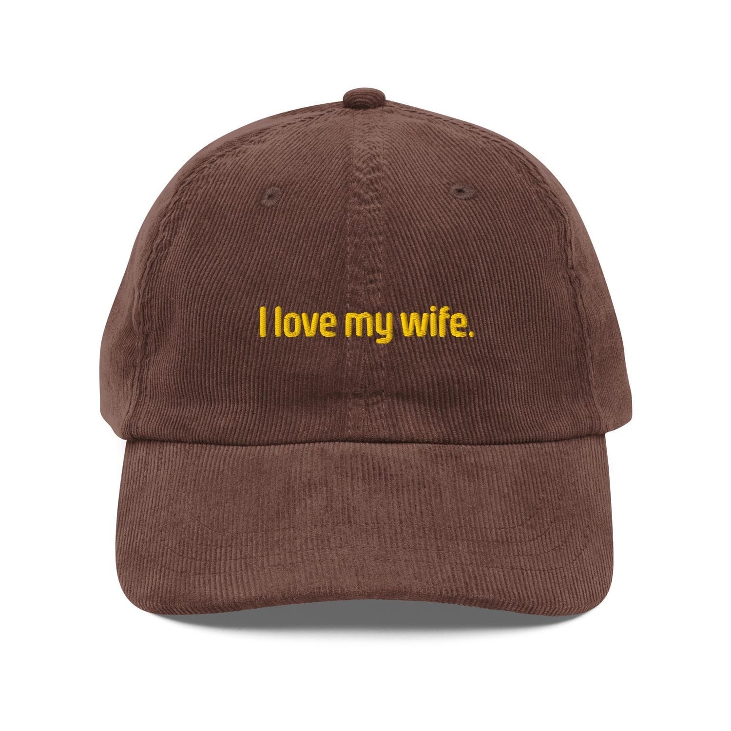 Custom Embroidered I Love My Wife Hat