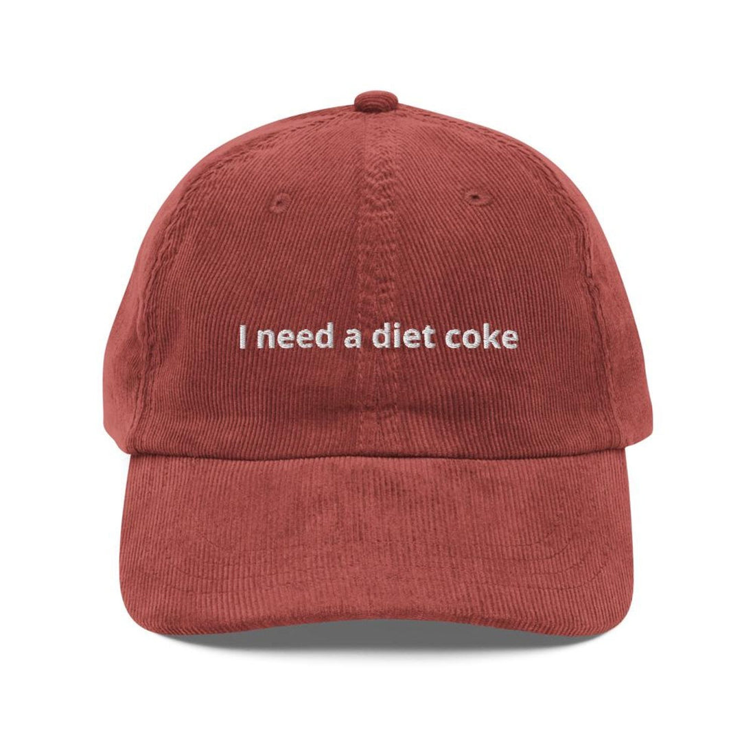Custom Embroidered I Need a Diet Coke Hat