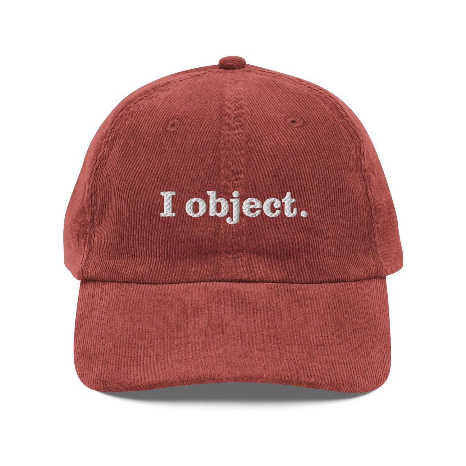 Custom Embroidered I Object Hat