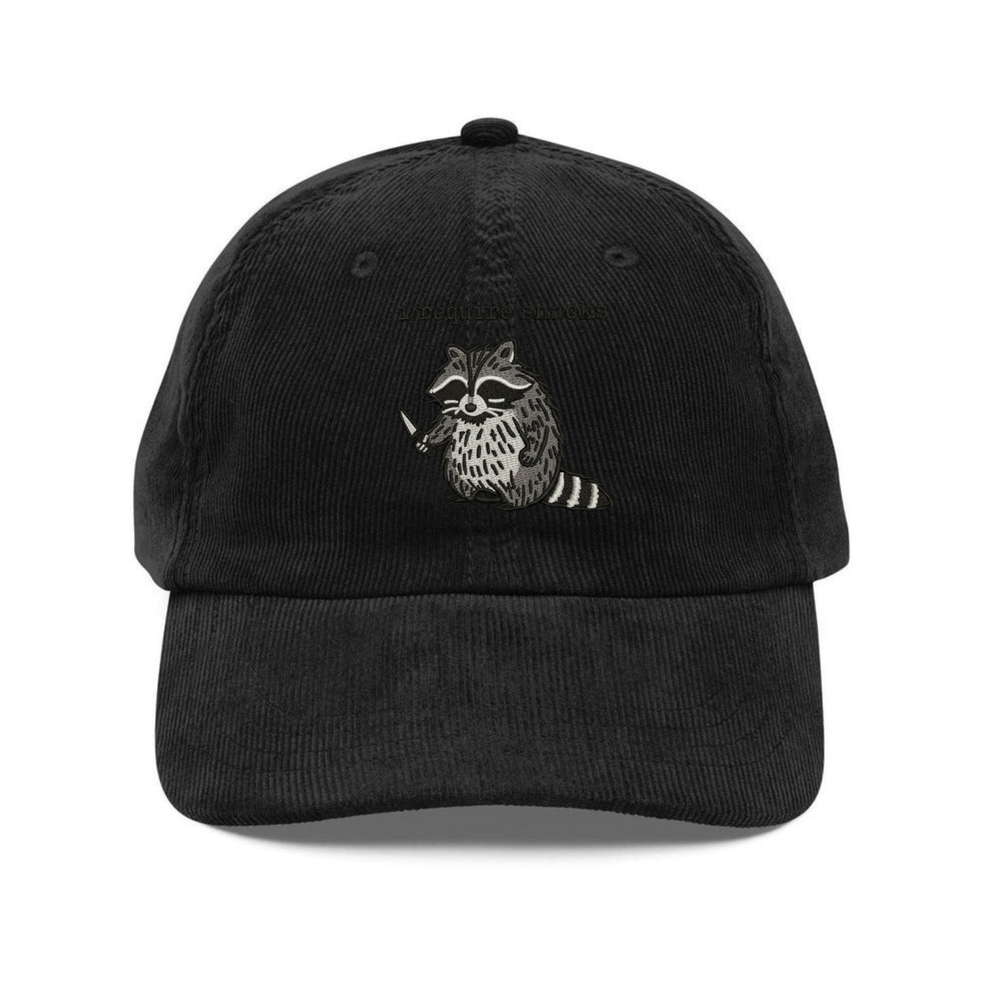 Custom Embroidered I Require Snacks Hat