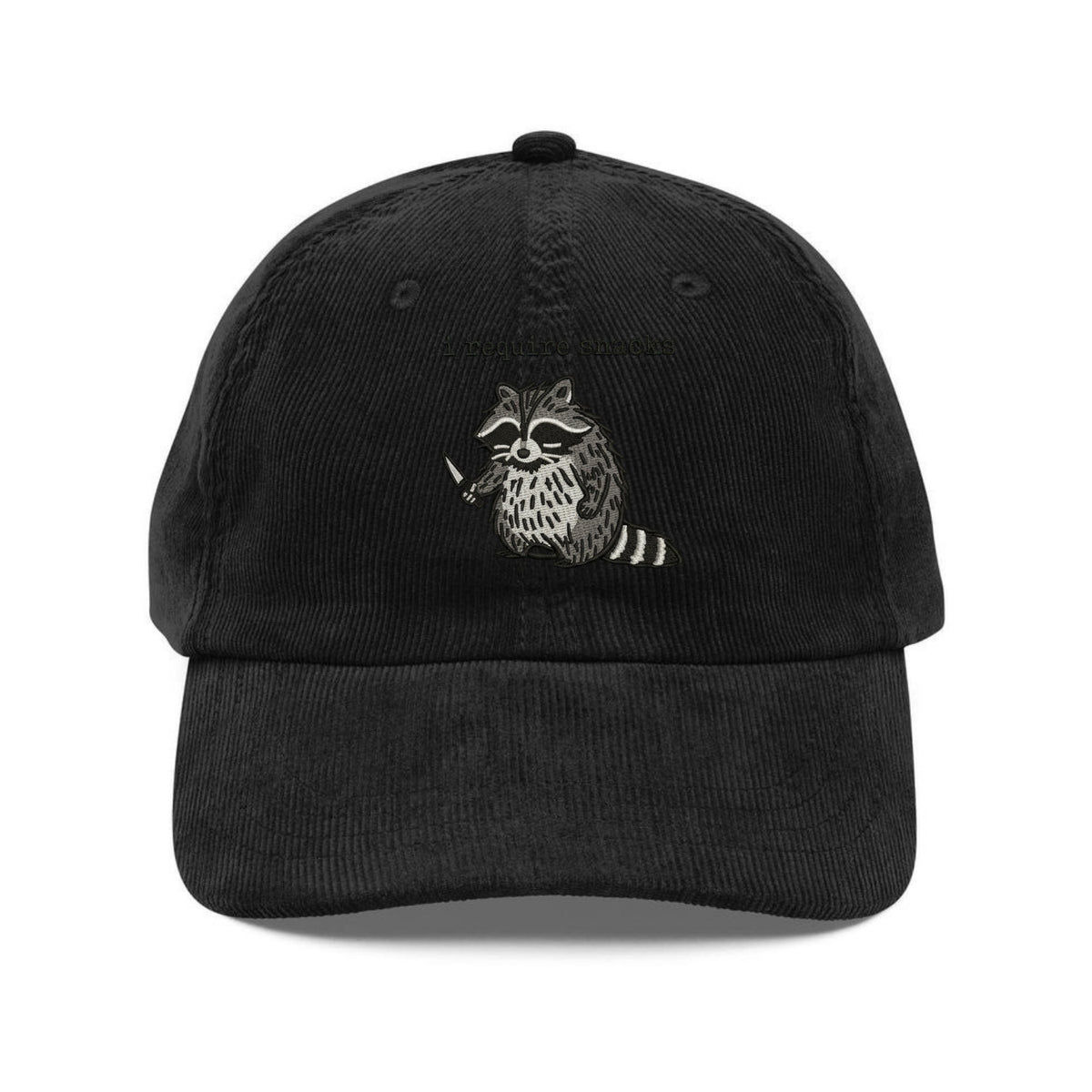 Custom Embroidered I Require Snacks Hat