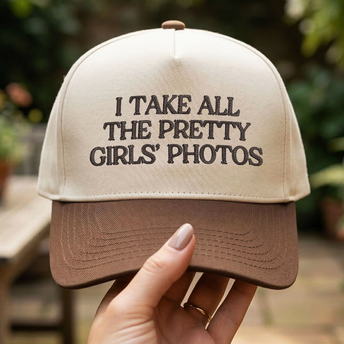 Custom Embroidered I Take All The Pretty Girls’ Photos Snapback Hat
