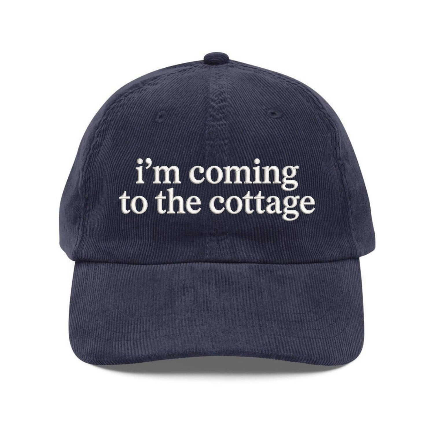 Custom Embroidered I’m Coming To The Cottage Hat - Hockey Fan Dad Cap
