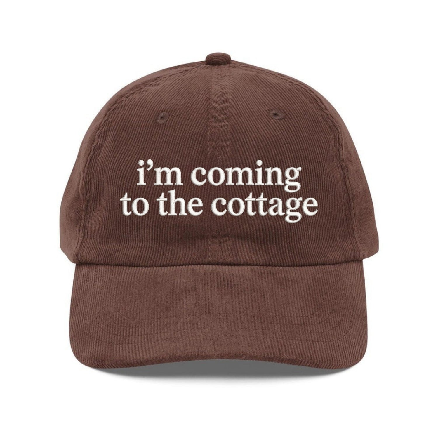 Custom Embroidered I’m Coming To The Cottage Hat - Hockey Fan Dad Cap