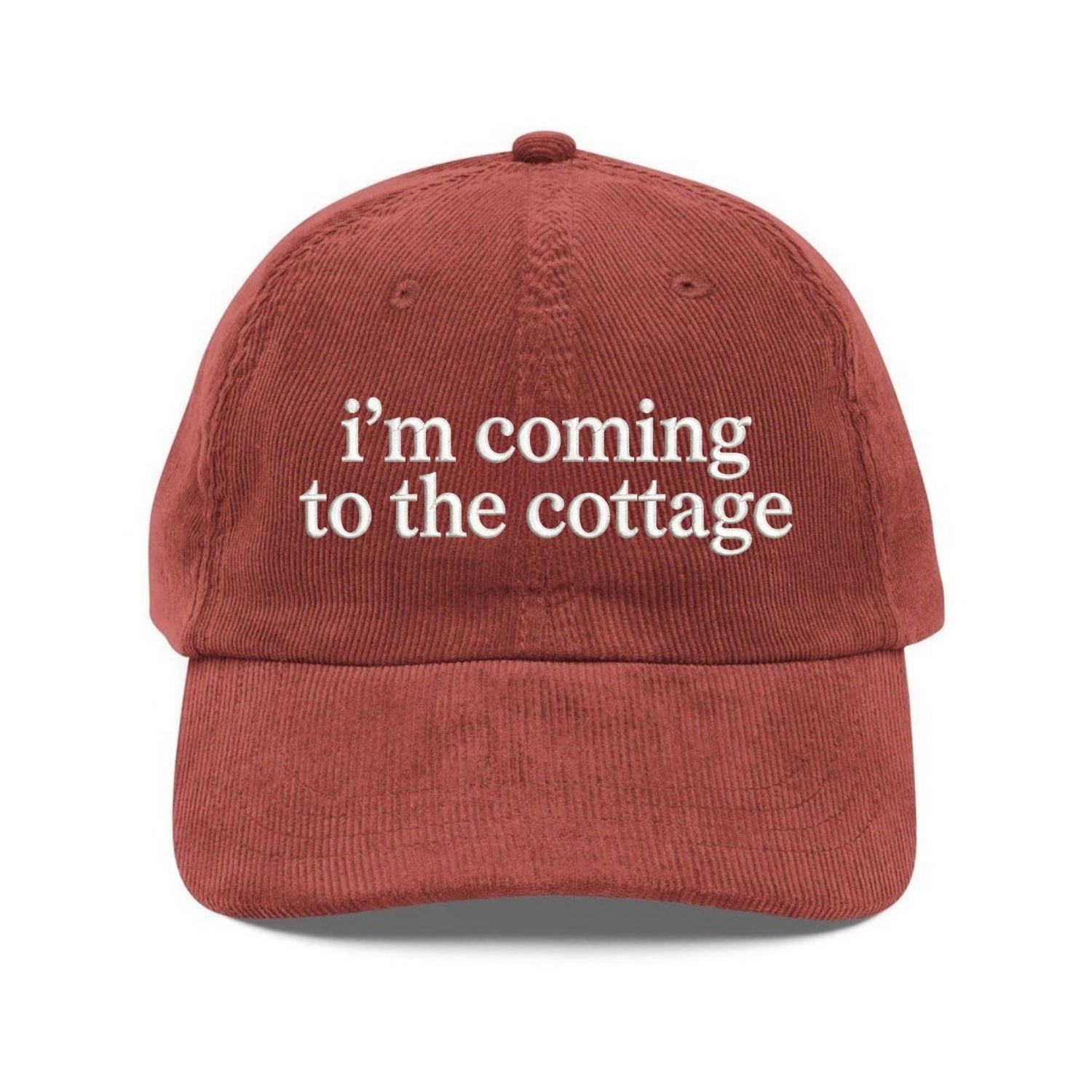 Custom Embroidered I’m Coming To The Cottage Hat - Hockey Fan Dad Cap