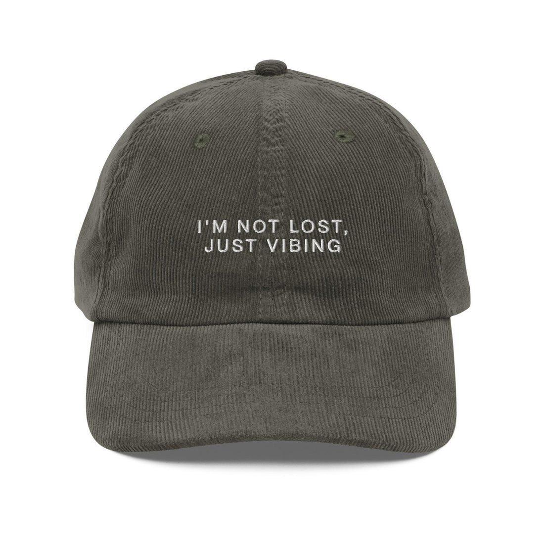 Custom Embroidered I'm Not Lost, Just Vibing Hat