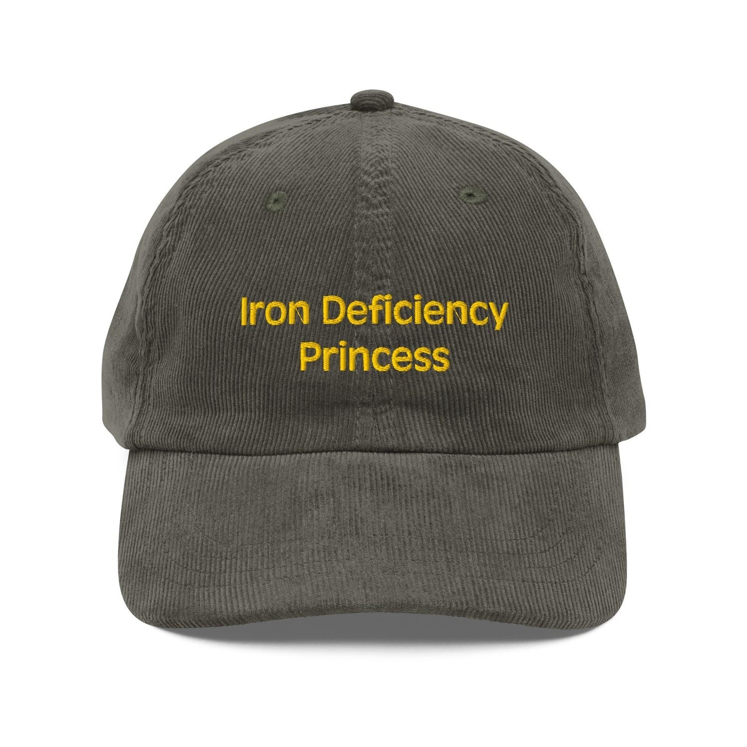 Custom Embroidered Iron Deficiency Princess Hat