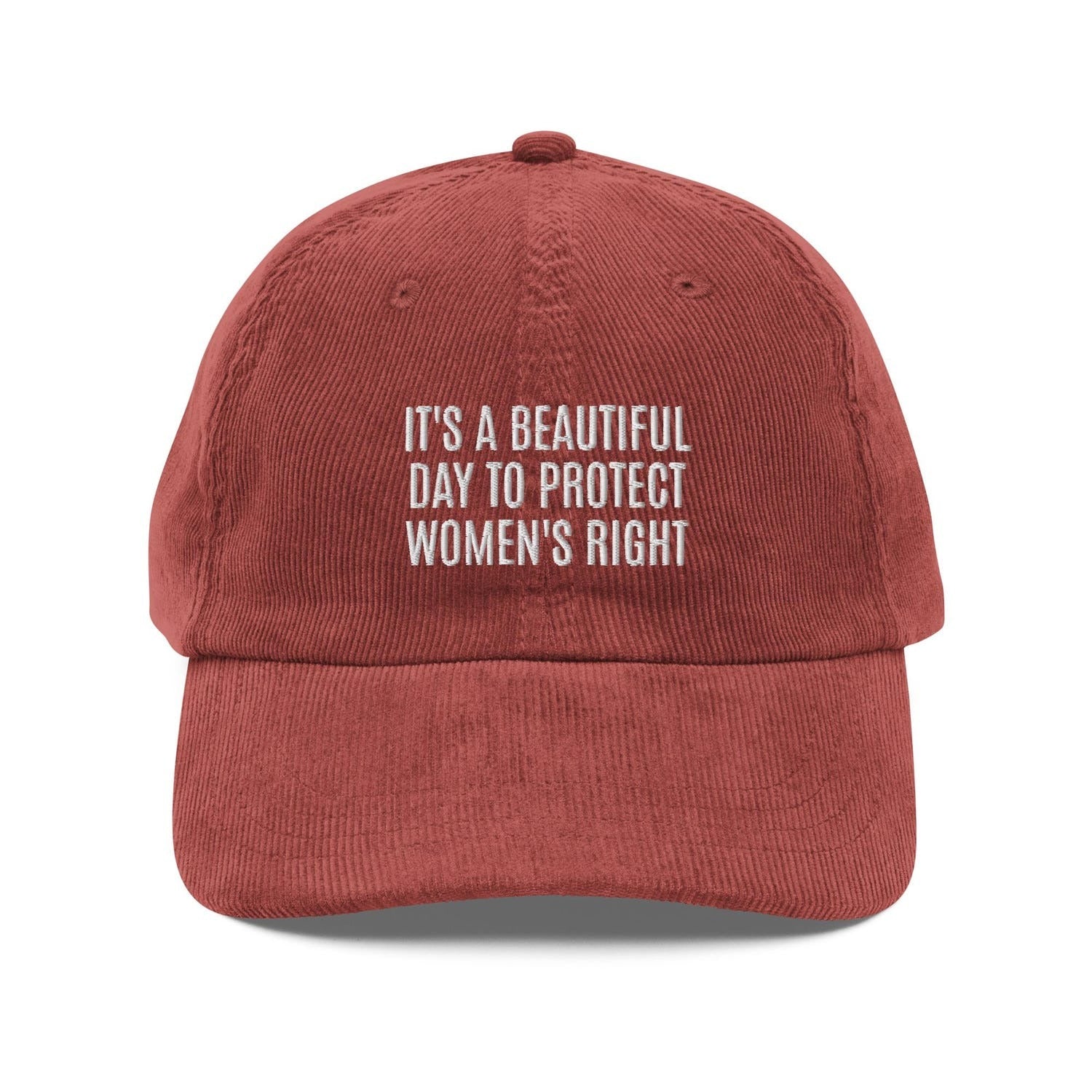 Custom Embroidered It's A Beautiful Day To Protect Women's Rights Hat