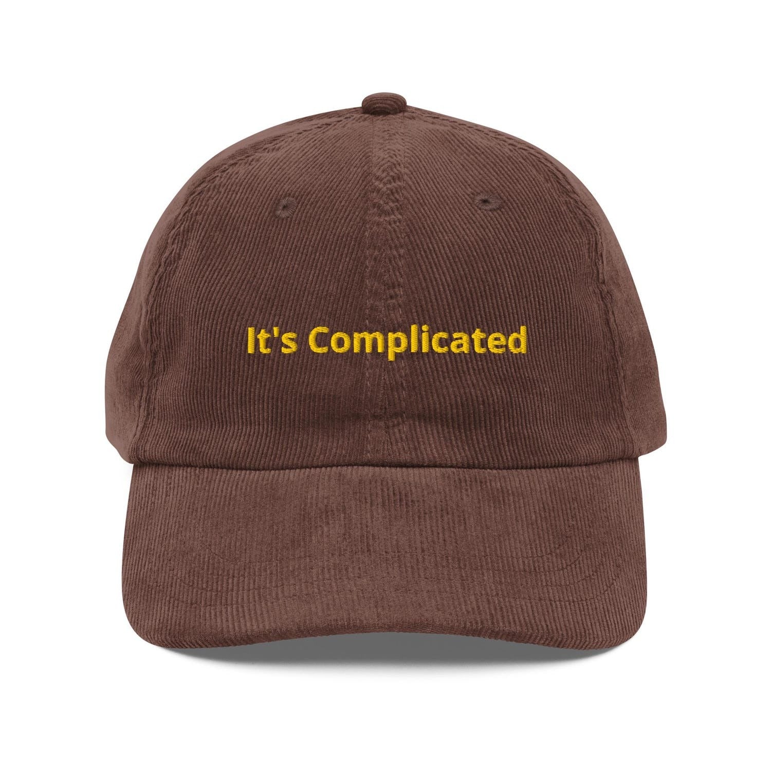 Custom Embroidered It's Complicated Funny Vintage Hat
