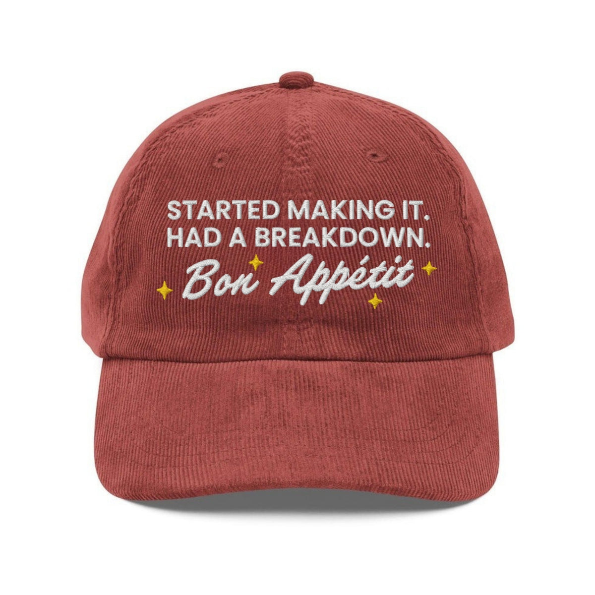 Custom Embroidered James Acaster Quote Hat