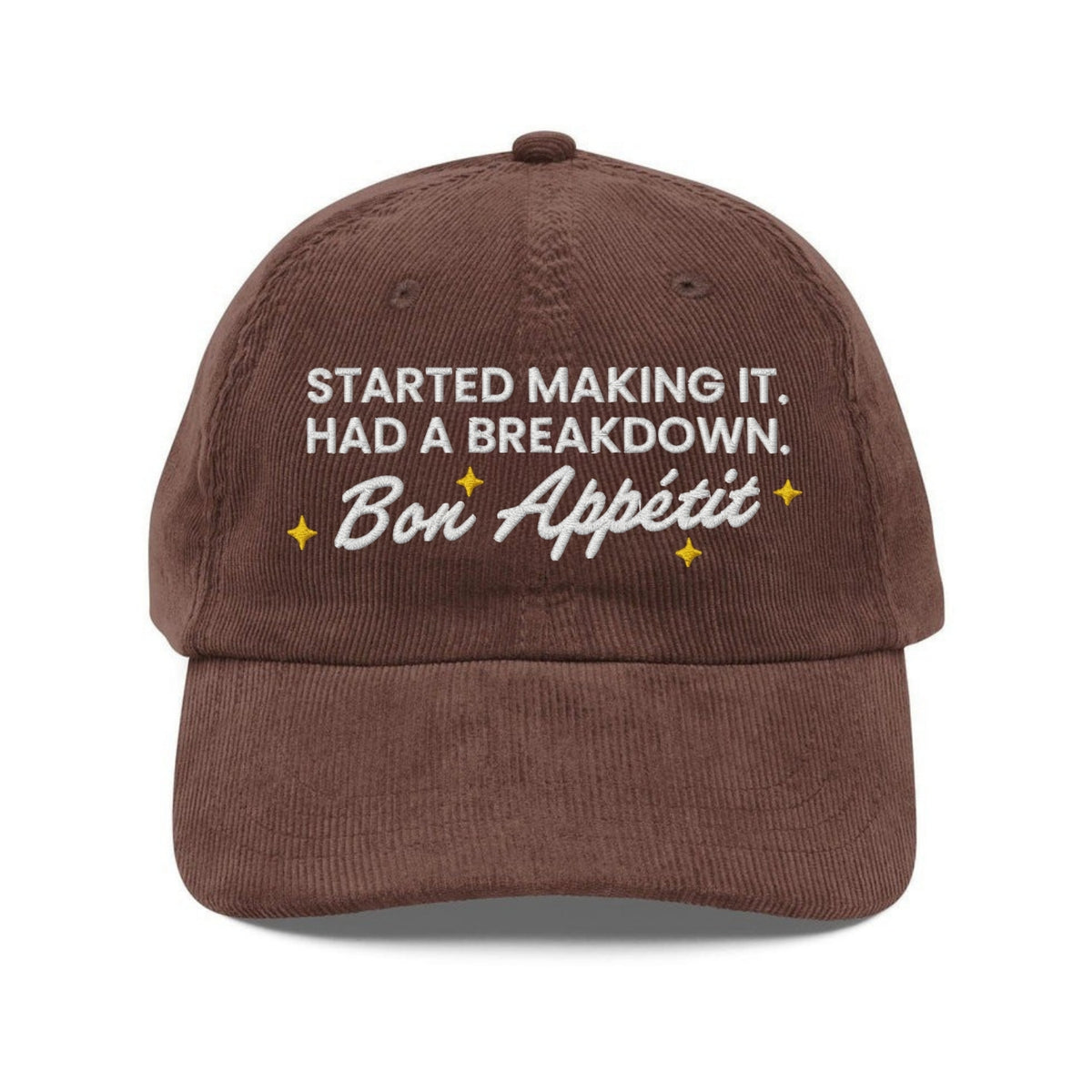 Custom Embroidered James Acaster Quote Hat