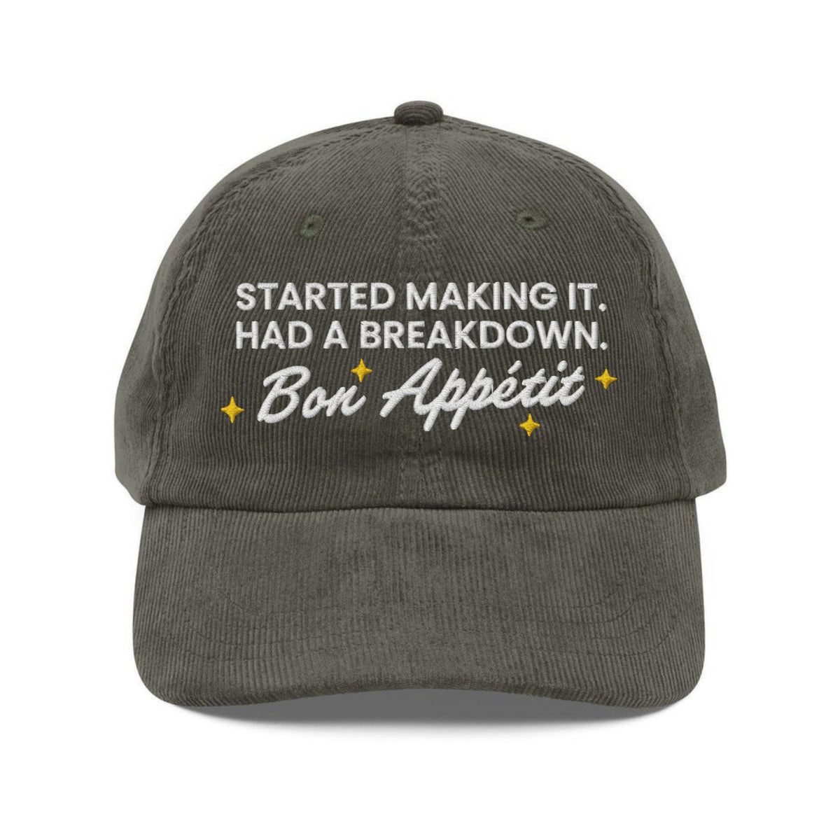 Custom Embroidered James Acaster Quote Hat
